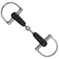 SNAFFLE DEE RING BIT RUBBER MOUTH