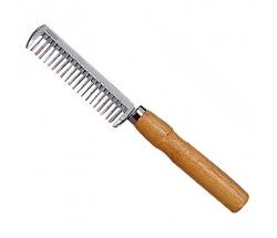 COMB ALUMINUM WITH WOOD HANDLE - 0765