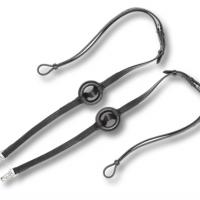 TRAINING AID LEATHER REINS WITH RUBBER RING AND SNAPS