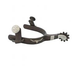 KID WESTERN SPURS STEM SHORT BLACK IRON AND SILVER - 5145