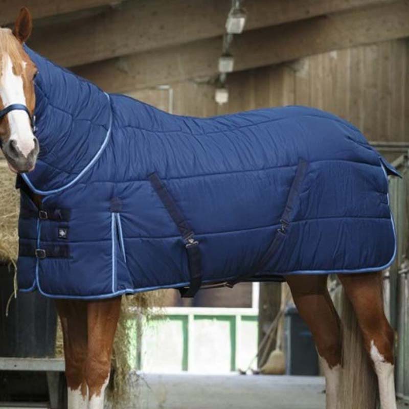Stable horse rug padding 300 gr 420dn with neck cover - 0547