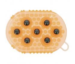DOUBLE CURRY COMB WITH POINTS AND STEEL BALLS FOR MASSAGE - 0798