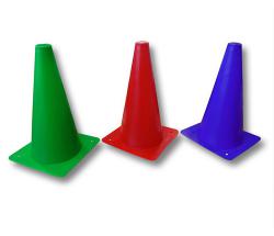 PLASTIC CONE FOR TRAINING SHOW JUMP BARRIERS HEIGHT 30 CM - 6553