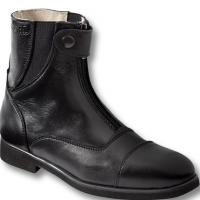 OXFORD TECHNICAL ANKLE BOOTS LEATHER WITH FRONT ZIP