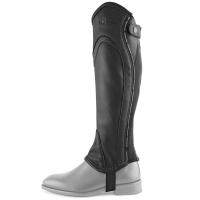 HALF CHAPS RIDING EQUESTRO CORBY LEATHER CLOSURE ELASTIC