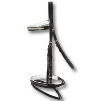 ENGLISH BRIDLE WITH FRONT SILVER WHITE PADDING