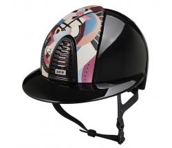 KEP ITALIA HELMET Cromo 2.0 PEGASUS GLOSS BLACK PINK INSERT - 3315