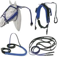 PIONEER TROTTING HARNESS KIT IN BIOTANE WITH LONG GUIDE REINS