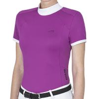 LADIES EQUILINE COMPETITION POLO SHIRT CYANC SHORT SLEEVE