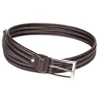  UNISEX LOGAN EQUILINE BELT IN ELASTIC WOVEN LEATHER