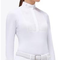 COMPETITION SHIRT CAVALLERIA TOSCANA PLEATED JERSEY LADIES