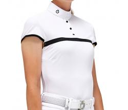LADIES CAVALLERIA TOSCANA JERSEY MESH BUTTON UP COMPETITION POLO - 9609