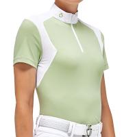 LADIES CAVALLERIA TOSCANA MESH JERSEY ZIP COMPETITION POLO