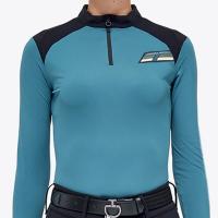 CAVALLERIA TOSCANA TRAINING POLO SHIRT IN PIQUE for WOMEN WITH ZIP