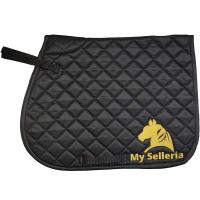 ENGLISH SHOW JUMPING SADDLE PAD WITH MY SELLERIA LOGO EMBROIDERY