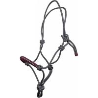 HKM KNOTTED ROPE HALTER STRASS model