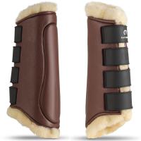 GATUSOS DRESSAGE REAR TENDON BOOTS ROYAL SYNTHETIC SHEARLING MODEL