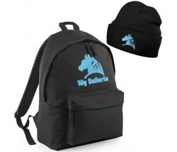SET CLASSIC BACKPACK AND LIFESTYLE WINTER CAP WITH MY SELLERIA EMBROIDERY - 8333