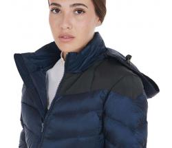 EQUESTRO SLIM FIT DOWN JACKET WITH HOOD for WOMEN - 9739