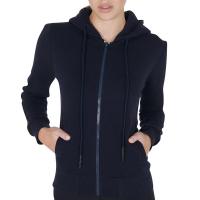 EQUESTRO SWEATSHIRT IN SOFT COTTON WITH ZIP and HOOD for WOMEN