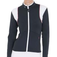 WOMAN SWEATSHIRT EQUESTRO WITH ZIPPER AND POCKETS TECHNICAL FABRIC - 9746