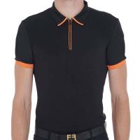 MALE EQUESTRO POLO SHIRT WITH ZIPPER FOR TRAINING - 9748