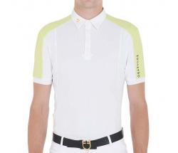 MALE EQUESTRO COMPETITION POLO SHIRT WITH BUTTONS SHORT SLEEVE - 9991