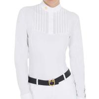 LADIES COMPETITION POLO EQUESTRO LONG SLEEVE WITH PLISSÉ - 9854