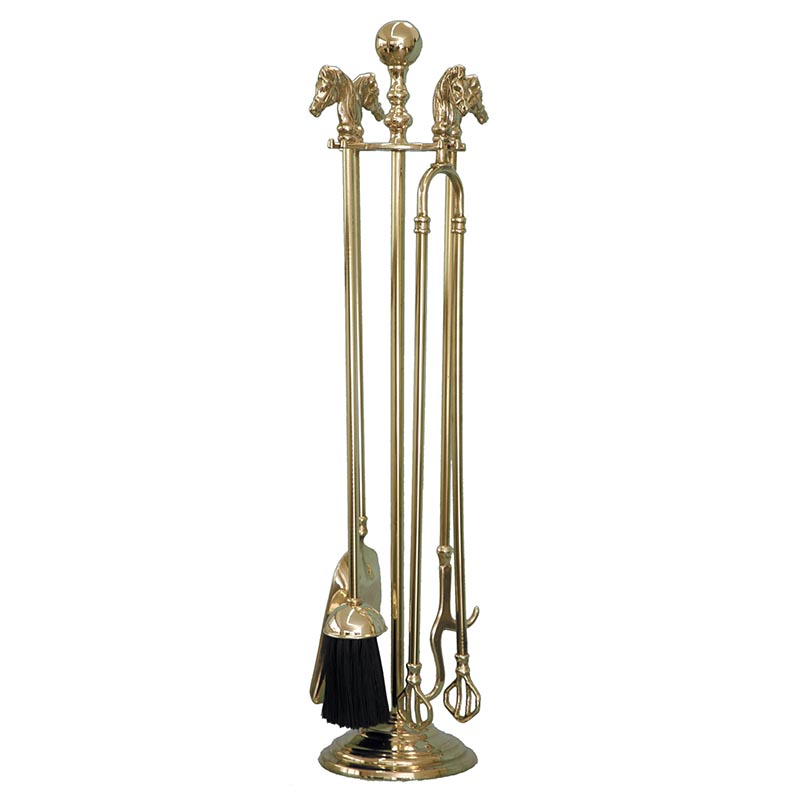 Brass based accessory kit for fireplaces - 0194