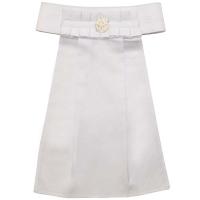 TATTINI COTTON PLASTRON WITH JEWEL