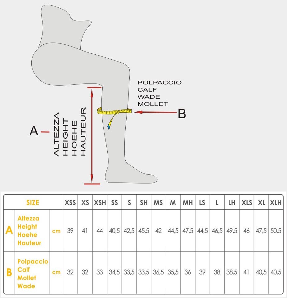 Veredus Size Chart