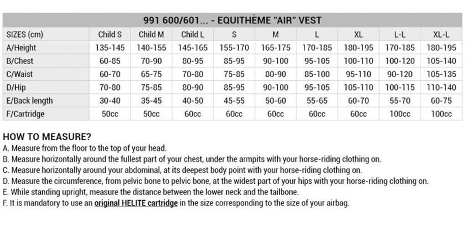 Protection Vest With Airbag Equitheme Air Vest Myselleria