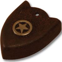 BURNISHED TIP FOR HEADSTALL DECORATION STAR