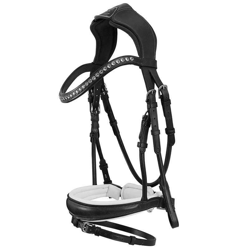 English Bridle Acavallo Poesia in genuine leather w/Crystals - 2338