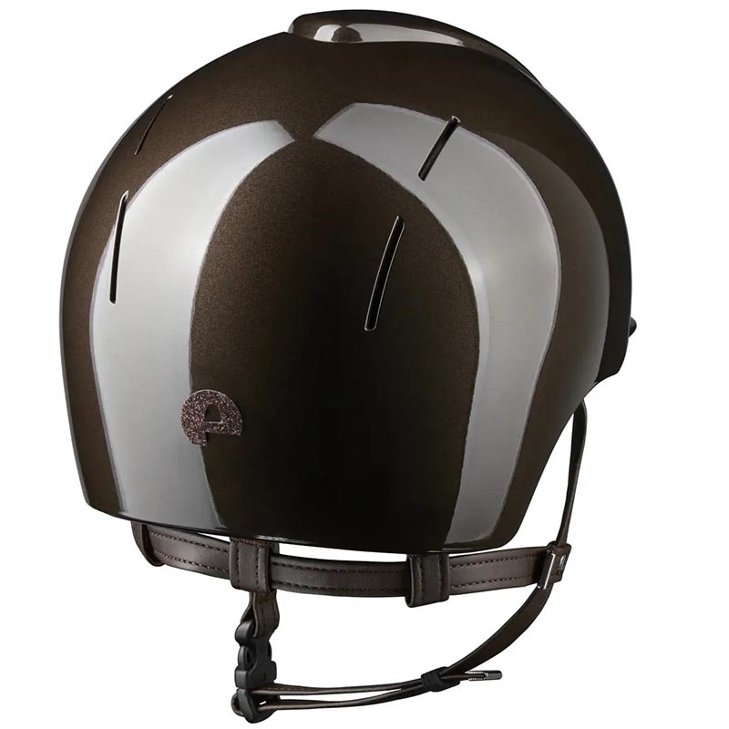 KEP Smart Nova Metal Polish STAR Helmet – standard visor, glossy with sparkling fabric - 3351