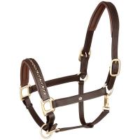 LEATHER HALTER model CRYSTAL