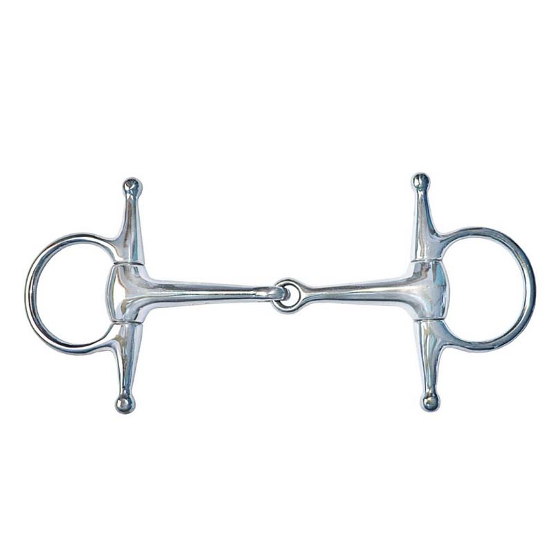 Full stainless steel loose ring snaffle with short shanks for ponies - 3415