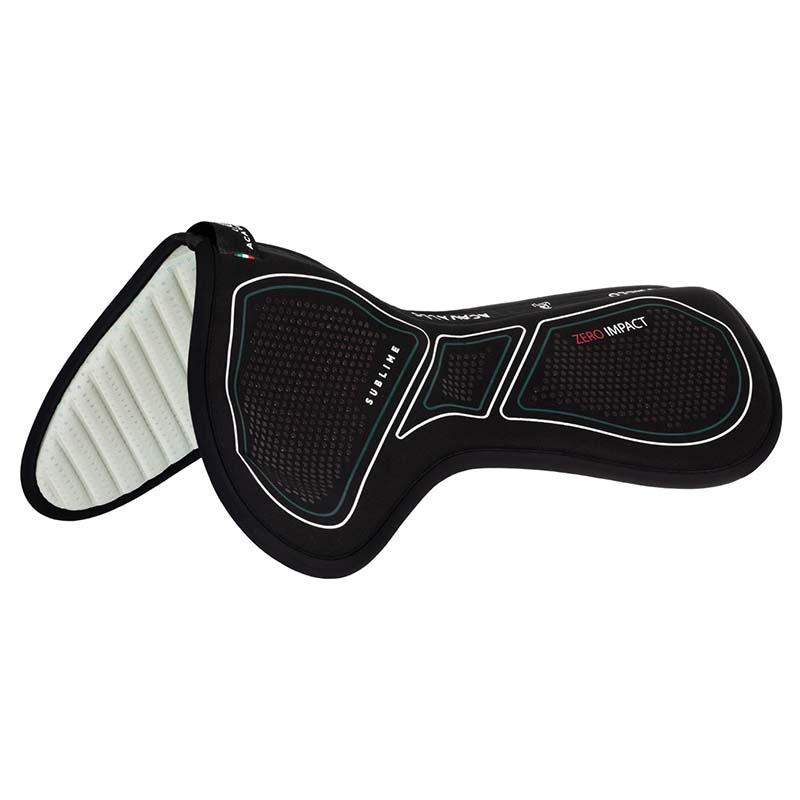 Half pad with rear riser acavallo zero impact mf sublime