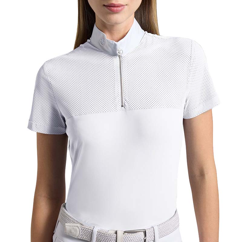  Cavalleria Toscana competition polo shirt perforated jersey