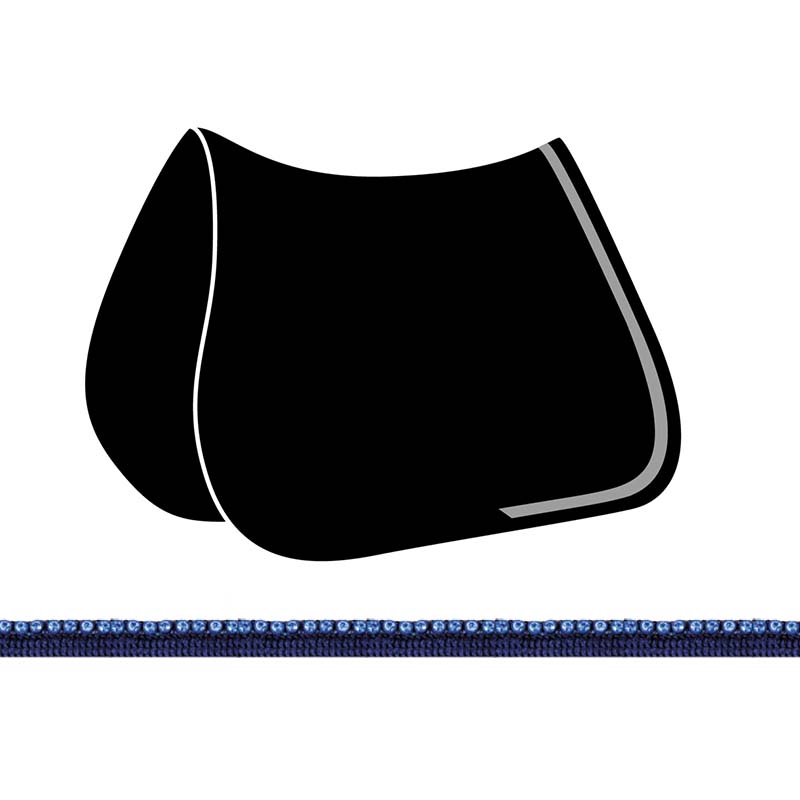 Customization Equiline saddlecloth with trimming rhinestones