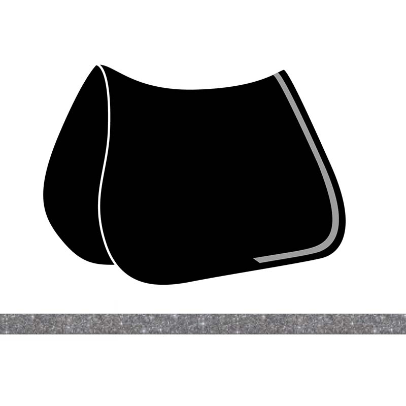 Customization Equiline saddlecloth with glitter trimming
