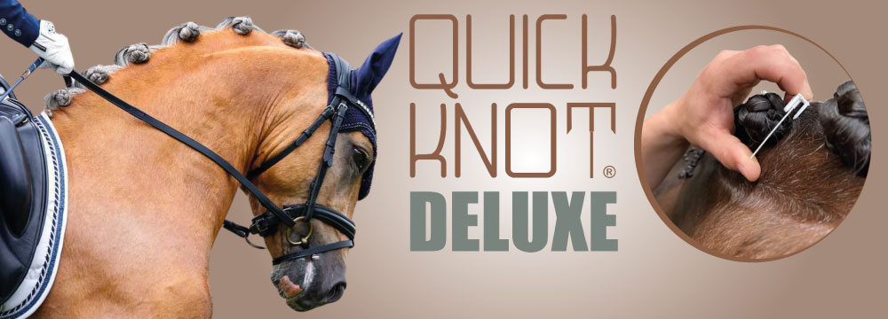 Make professional knots to the horse braid in few seconds!