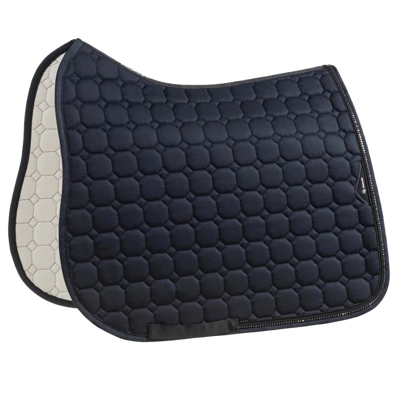 Equiline english saddle pad mod. octagon w/strass details - 3645