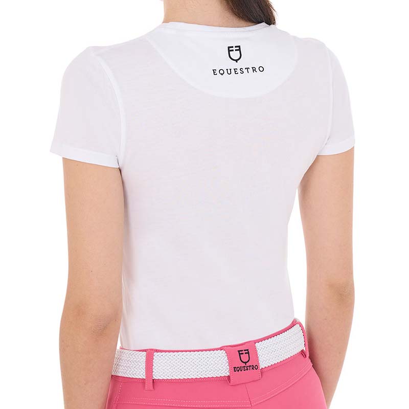 T-shirt women's Equestro Wild Life in cotton - 9869