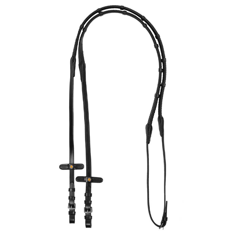Equestro EVENTA Stoppers english Reins, rubber grip  - 3449