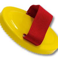 RUBBER CURRY COMB IN VARIOUS COLORS 160x100 mm ﾖ 0797