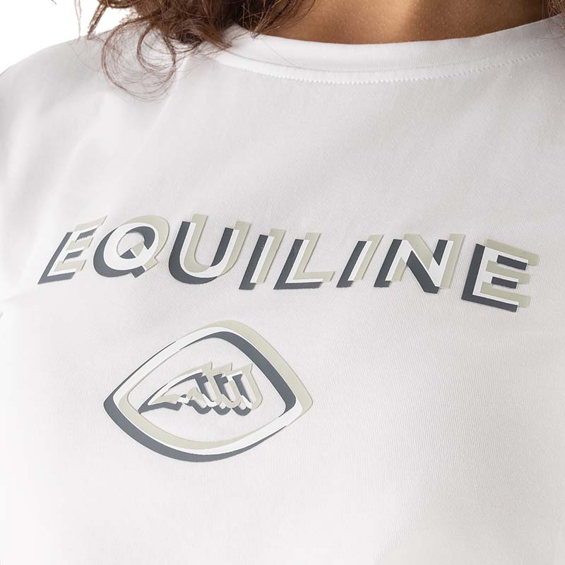 Women’s T-Shirt Equiline in cotton Graphic Logo CALOP - 9297