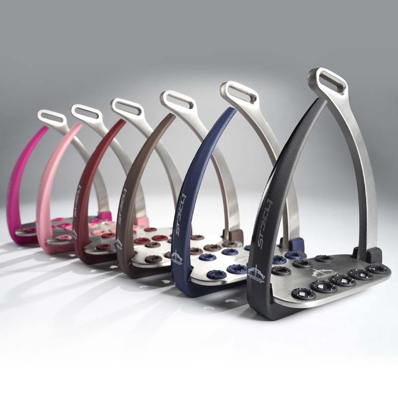 Veredus Steel1 safety stirrups with flexible arch - 3149