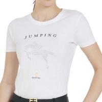T-SHIRT EQUESTRO WITH JUMPING DECORATION FOR WOMEN
