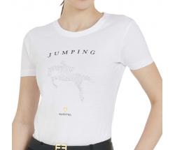 T-SHIRT EQUESTRO WITH JUMPING DECORATION FOR WOMEN - 9061